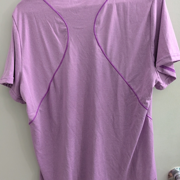 NWT Adidas Large Deltapeak Purple Short Sleeve Tee Running Tennis Gym Pickleball - Picture 3 of 8